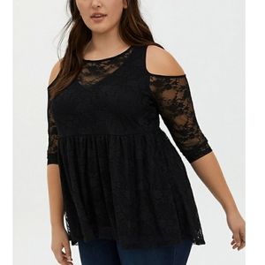 Torrid Cold Shoulder Top